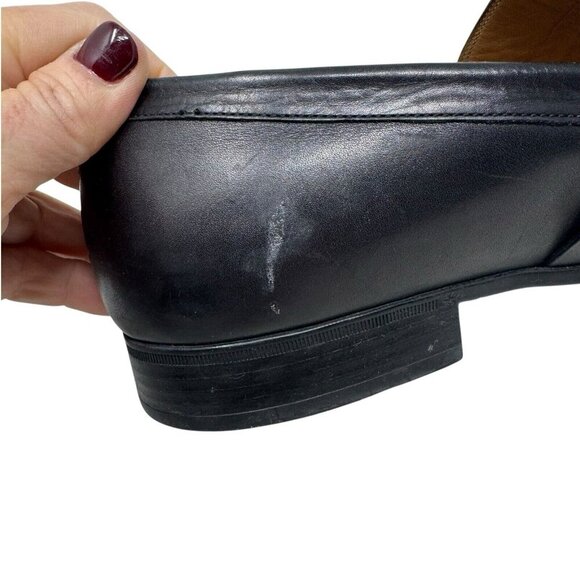 GUCCI Broadwick black mens loafers Interlocking GG Logo shoes size 9.5 - Picture 11 of 16